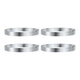 Zaplyte 678202660034 4pcs English Muffins Rings 6.69 Inch Crumpet Stainless Steel Pastry Ring