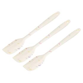 Zaplyte 724708795050 Silicone Spatula Spoon 8.5 Inch Heat-resistant Scraper For Mixing White 3pcs