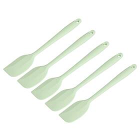 Zaplyte 724708795098 Silicone Spatula Spoon 8.5 Inch Heat-resistant Scraper For Mixing Cyan 5pcs
