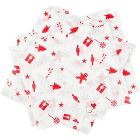 Ze162-christmaswaxpaper Zezzxu 100 Sheets Wax Paper For Food Parchment Cookie Box Deli Wra