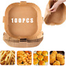Zgz-20square-100 Prahalum Air Fryer Dispasable Paper Liner Square Parchment 313108916976