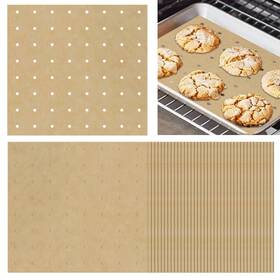 Zyp 754525446026 120 Sheets 9x11inch Unbleached Air Fryer Parchment Paper Liners Non-stick Dis
