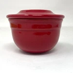 Emile Henry Butter Keeper Bell Pottery Crock Red France 86.10 Euc. Fixed Price $19.80.