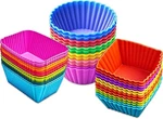 36 Pack Silicone Cupcake Liners Muffin Baking Standard, Multicolor+standard. Fixed Price $14.43.