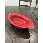 Homer Laughlin Fiesta Open Individual Casserole Dish Scarlet Red. Fixed Price $17.99.