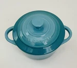 Le Creuset Caribbean Blue Ceramic Covered Cocotte Second Choix Nwt!. Fixed Price $19.99.
