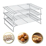 Hunnycook Cooling 10 * 16 Inch 3PCS Stackable Tall Baking Racks, Stain.... Fixed Price $31.55.