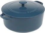 Chef's Classic Enameled Cast Iron Round Covered Casserole (provencial Blue, 7- Q. Fixed Price $169.99.