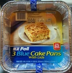 Ez Foil Cake Pans With Lids, 8 X Inch, 3 Count. Fixed Price $5.00.