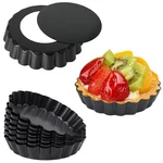 4 Inch Nonstick Fluted Mini Tart Quiche Pan Removable Bottom Silicone Brush 9PCS. Fixed Price $23.02.