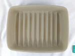 Grooved Pan #1342 Pampered Chef Stoneware Ridges Drainage Bacon Burger. Fixed Price $14.99.
