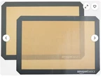 Amazon Basics Silicone Rectangular Baking Mat, 2-PACK, New Beige/gray. Fixed Price $15.00.
