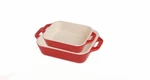 Staub Rectangular Ceramic Baking Dishes Cherry (set Of 2). Fixed Price $35.00.