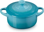 Le Creuset Stoneware Mini Round Cocotte, 14 Oz., Caribbean. Fixed Price $33.99.