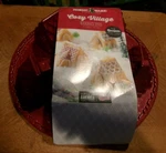 Nordic Ware Cozy Village Red Silver Baking Pan Mold Heavy Cast Aluminum New. Fixed Price $23.95.