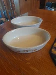 2 Autumn Leaf Fort Pitt Baker Hall China Vintage Mary Dunbar Jewel Tea Oval Dish. Fixed Price $39.95.