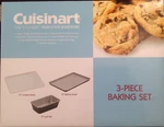 New Cuisinart Chef's Classic Non-stick 3-PIECE Baking Set AMB3-15179P. Fixed Price $39.99.