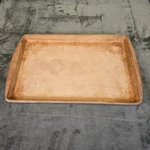 Vintage Pampered Chef Stoneware Bar Pan Pre Seasoned 17X11" 1998 Usa. Fixed Price $45.99.