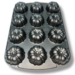 Nordic Ware Bundt Fluted Muffin Pan 12 Mini Cakes Nonstick Heavy Cast Aluminum. Fixed Price $39.99.