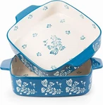 Wisenvoy Baking Dish 9X9 Pan Ceramic Brownie Casserole 2-PCS Blue. Fixed Price $52.16.