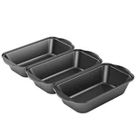 Tiawudi 3 Pack Nonstick Carbon Steel Baking Bread Pan, Large Loaf 9 1/2". Fixed Price $19.86.