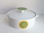 Thomas Rosenthal Germany Casserole Serving Dish W/ Lid Vintage Rare Pattern Euc. Fixed Price $24.00.