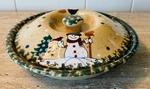 Country Snowman Stoneware Christmas Baking 9 Casserole Dish Abc Distributing. Fixed Price $15.99.