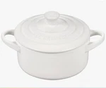 Le Creuset 14OZ Mini Round Cocotte White New. Fixed Price $35.00.