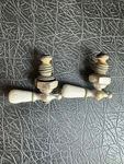 Antique Wolverine Brand Porcelain Faucet Handles Set With Screws. Fixed Price $26.75.