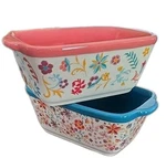 Two (2) Pioneer Woman Ceramic Mini Loaf Pans Keepsake Floral Design. Fixed Price $29.68.