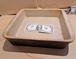 Pampered Chef Square Baker Stoneware Casserole Lasagna Cake Pan 9" X Stains. Fixed Price $24.99.