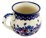 Polish Pottery 8 Oz Mug With Handle Zaklady Boleslawiec Stoneware. Fixed Price $36.50.