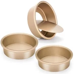 Juego 3 Moldes Redondos Para Pastel Con Revestimiento Antiadherente.. Fixed Price $25.99.
