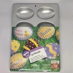 Vintage 1989 Wilton Easter Egg Or Football Mini Cake Pan Mold New Sealed. Fixed Price $21.99.