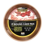 Casaware Ceramic Coated Nonstick 9-INCH Round Pan, Rose Gold. Fixed Price $30.25.