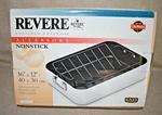 New Revere Ware 16" 9" Non Stick Polished Exterior Baking Roasting Pan & Rack. Fixed Price $139.95.
