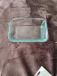 Pyrex 8602 Blue Tint Glass Baking Dish Cups 473 Ml (6.75" 4.75" 1.75 ). Fixed Price $8.17.