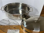 All-clad Specialty Stainless Steel Covered Oval Roaster 3 Piece, 19X12X10 Inc.... Fixed Price $189.00.