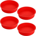 Bekith 4 Pack 9" Silicone Round Cake Pans, For Baking, Quick. Fixed Price $25.16.