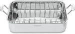 Cuisinart 16-INCH Roaster, Chef's Classic Rectangular With Rack, Stainle. Fixed Price $113.99.