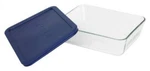 Pyrex Simply Store 6-CUP Rectangular Glass Food Storage Dish,blue,. Fixed Price $35.82.
