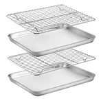 Baking With Set, Yododo Of 4 (2 Sheets + Racks), Stainless S.... Fixed Price $40.49.