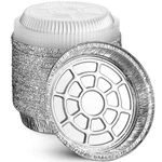 Montopack 9 Round Aluminum Foil Pans With Clear Lids 40 Pack, Silver. Fixed Price $30.85.