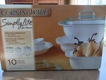 Vntg Corningware Simply Lite Set Of 10 Glass Bakeware Stand New Sealed Box Usa. Fixed Price $181.85.