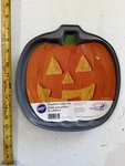 Wilton Pumpkin-shaped Non-stick Metal Cake Pan, Gray, 12 In, Dishwasher Safe. Fixed Price $9.50.