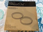 Pampered Chef Torte Pan Set #1706 2-PIECE Bakeware New In Box. Fixed Price $14.00.