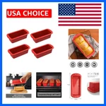 Eco-friendly Silicone Mini Loaf Pans Dishwasher Safe Effortless Cleanup. Fixed Price $16.14.