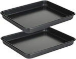 11 Baking Sheets Pan Nonstick Set Of 2, Walooza 1-INCH Deep Trays. Fixed Price $29.50.