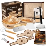 Abioto Sourdough Starter Kit 10 Round 11 Oval Banneton Proofing Basket And 34OZ. Fixed Price $107.23.