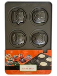Bradshaw Halloween 6 Cavity Cookie Mold Pan, Monster Shaped Baking Tray. Fixed Price $14.88.